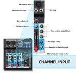 Depusheng HT4 Bluetooth Portable DJ Mixer Console