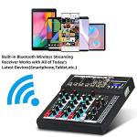 Depusheng HT4 Bluetooth Portable DJ Mixer Console
