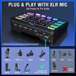 FIFINE RGB Audio Mixer for Streaming and Gaming