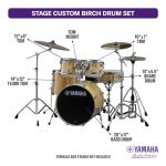 Yamaha 5-Piece Shell Pack with 20" Kick Drum
