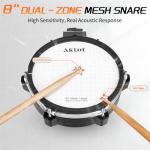 AKLOT B-CORE530 Electric Drum Set with Mesh Pads