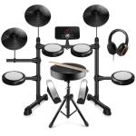 Beginner Electronic Drum Set with Mesh Pads and MIDI