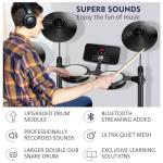 Beginner Electronic Drum Set with Mesh Pads and MIDI
