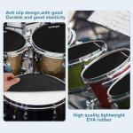 11-Piece Drum Mute Pad Set with Cymbal Pad