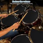 11-Piece Drum Mute Pad Set with Cymbal Pad