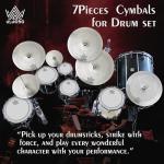 Low Volume Silent Cymbal Set - 7 Pieces