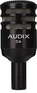 Audix D6 Dynamic Microphone for Kick Drums