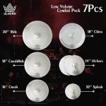 Low Volume Silent Cymbal Set - 7 Pieces
