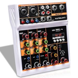 L4 Audio Mixer with Bluetooth and Echo Effects
