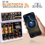 L4 Audio Mixer with Bluetooth and Echo Effects
