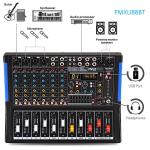 Pyle 8-Channel Bluetooth DJ Audio Mixer