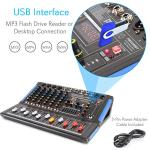 Pyle 8-Channel Bluetooth DJ Audio Mixer