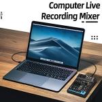 4-Channel USB Mixer with Bluetooth for PC Recording