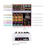 L4 Audio Mixer with Bluetooth and Echo Effects