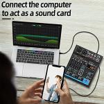 4-Channel USB Mixer with Bluetooth for PC Recording