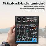 4-Channel USB Mixer with Bluetooth for PC Recording