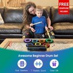 ROCKSOCKI 7-Pad Electric Drum Set for Kids
