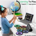 ROCKSOCKI 7-Pad Electric Drum Set for Kids