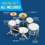 Ktaxon 5-Piece Junior Drum Kit for Beginners