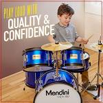Mendini Kids 5-Piece Drum Set in Metallic Blue
