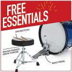Mendini Kids 5-Piece Drum Set in Metallic Blue