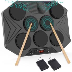ROCKSOCKI Portable Electronic Drum Set with LED