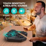 ROCKSOCKI Portable Electronic Drum Set with LED