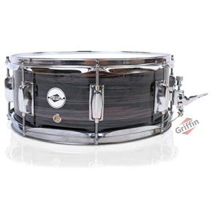 GRIFFIN Deluxe 14" Poplar Snare Drum with Gloss Finish