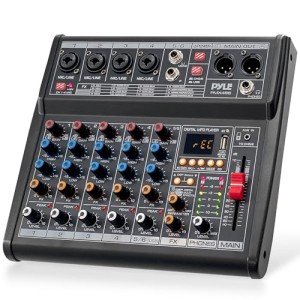 Pyle Bluetooth 6-Channel DJ Audio Mixer