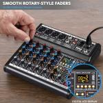 Pyle Bluetooth 6-Channel DJ Audio Mixer