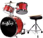 Kids Red 3-Piece Drum Set with Accessories