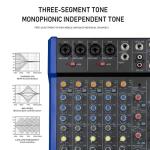 JXSOU 10-Channel Bluetooth DJ Mixer with Effects
