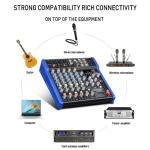 JXSOU 10-Channel Bluetooth DJ Mixer with Effects