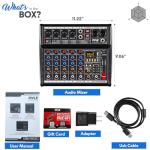 Pyle Bluetooth 6-Channel DJ Audio Mixer