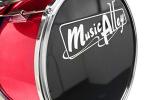 Kids Red 3-Piece Drum Set with Accessories