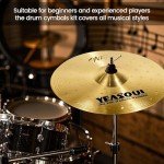 5-Piece Cymbal Pack with Bag for Drum Set