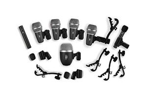 Complete Wired Microphone Kit for Drums & Instruments