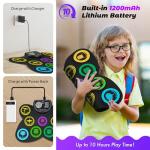 CAHAYA Foldable 9-Pad Electronic Drum Set