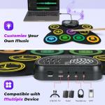 CAHAYA Foldable 9-Pad Electronic Drum Set