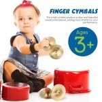 Brass Mini Hand Cymbals for Kids and Dance