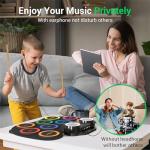 Rocksocki 9-Pad LED Portable Electronic Drum Set