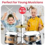 Pyle 3-Piece Kids Beginner Drum Set