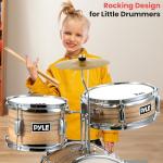 Pyle 3-Piece Kids Beginner Drum Set