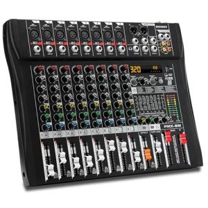 MICNAUX 8-Channel Audio Mixer with DSP Effects
