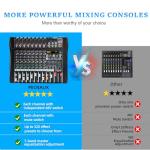 MICNAUX 8-Channel Audio Mixer with DSP Effects