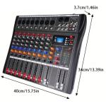 K-mxerpro 8 Channel Audio Mixer with USB Interface
