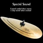 ULUOBO 3-Piece Hammered Clap Stack Cymbal Set