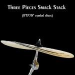 ULUOBO 3-Piece Hammered Clap Stack Cymbal Set