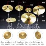 Lovermusic 8-Inch Brass Alloy Crash Cymbal