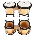 EastRock Tunable Wood and Metal Bongo Drum Set